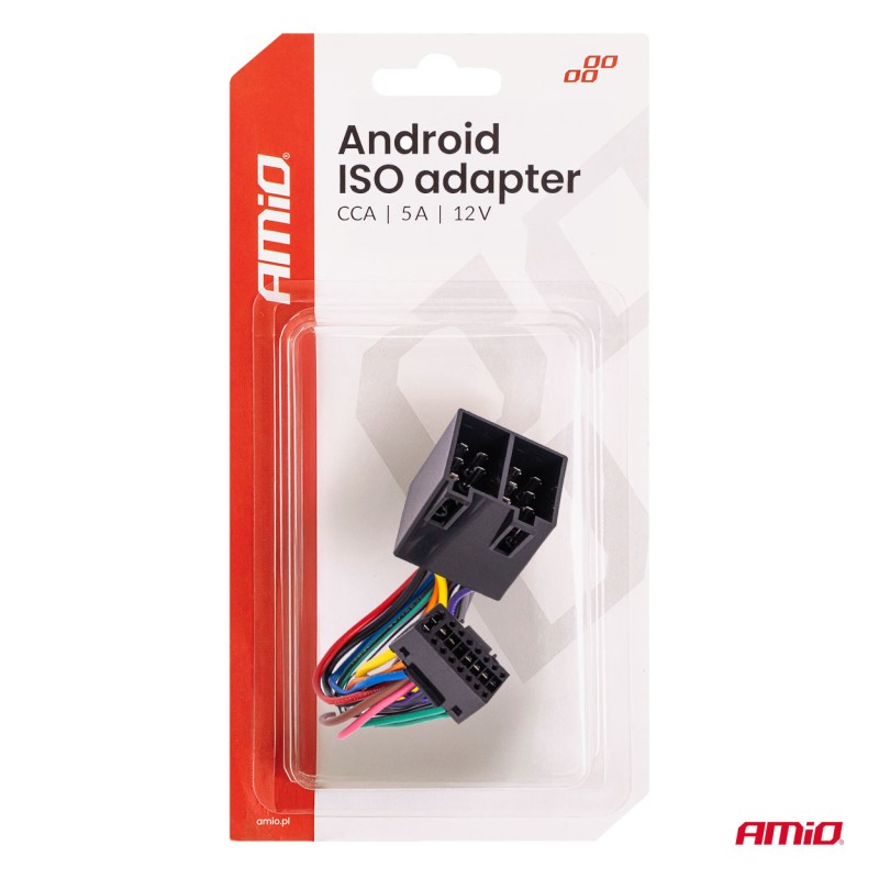 Android ISO raadioadapter 5A 12V