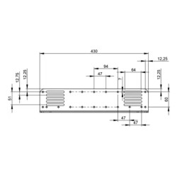 Lisatule raam LÜHEMATELE 430mm