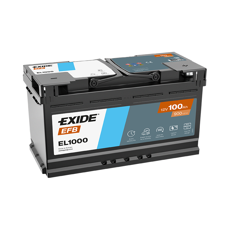 Exide EFB 100Ah 900A 353x175x190-+ | Truck parts | Nordparts
