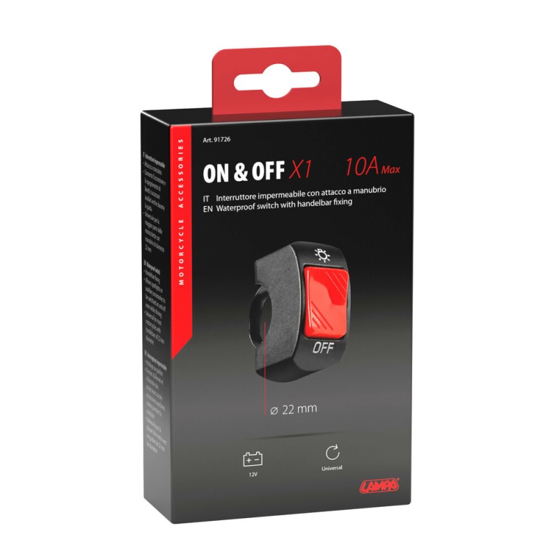 On-Off switch for control unit 10A, 12V | Nordparts