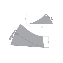 Ratta piduriklotsi, plastist R560 mm hc - Veoauto varuosad | Nordparts