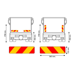 Tagumine märgistus T-566 K, paar | Veoauto varuosad | Nordparts