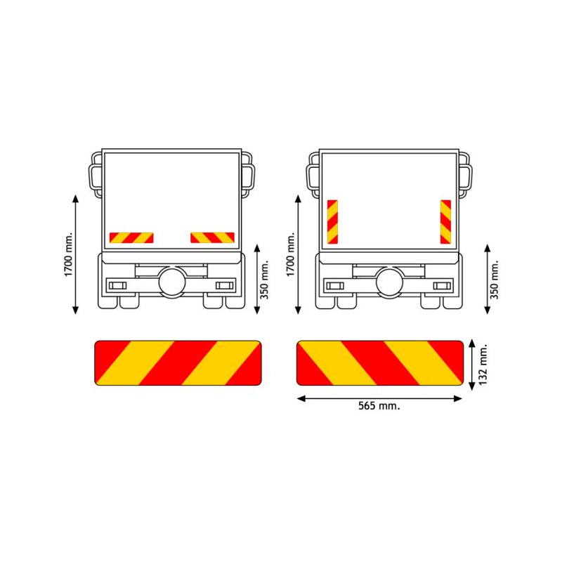 Tagumine märgistus T-566 K, paar | Veoauto varuosad | Nordparts