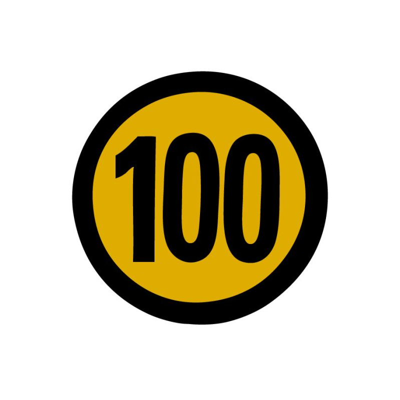 Kiiruspiirang 100 km/h, kleebis | Veoauto varuosad | Nordparts