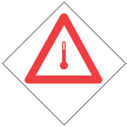 Hoiatusmärk TMP - 30x30, kleebis | Veoauto varuosad | Nordparts