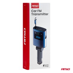 FM-transmitter 1USB-A 1USB-C 12/24V