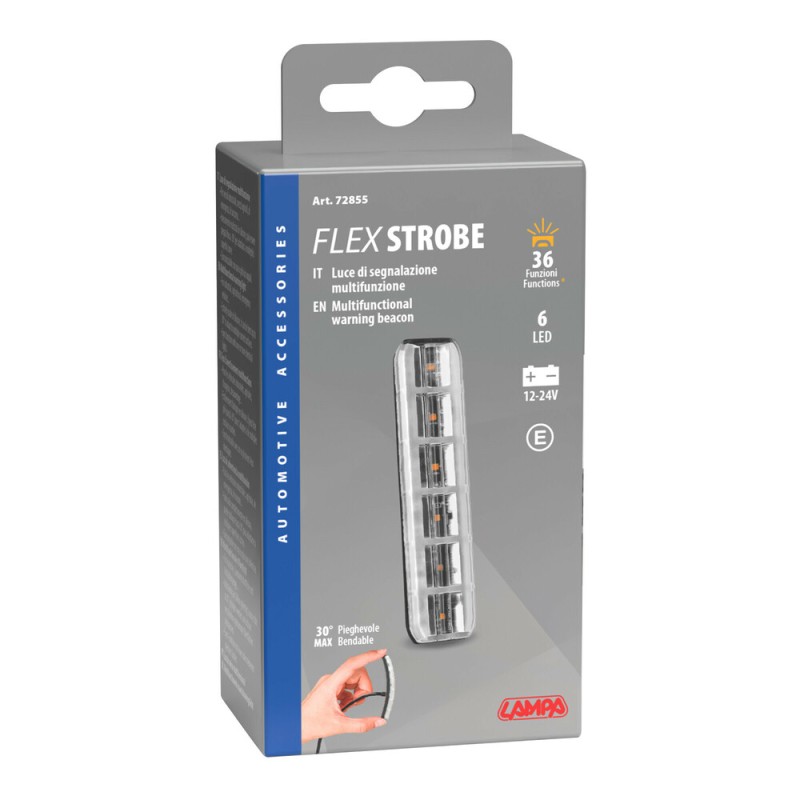 Painduv vilkur 6 LED-i 12/24 V E mark