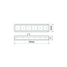Painduv vilkur 6 LED-i 12/24 V E mark