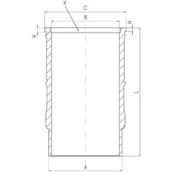 MAHLE Silindrihülss 001 LW 00142 001