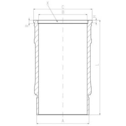 MAHLE Silindrihülss 001 LW 00143 001