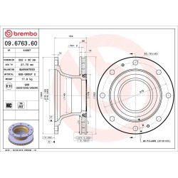 BREMBO Piduriketas 09.6763.60