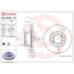 BREMBO Piduriketas 09.9494.10