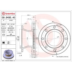 BREMBO Piduriketas 09.9495.40