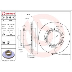 BREMBO Piduriketas 09.9983.40