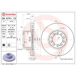 BREMBO Piduriketas 09.A741.10