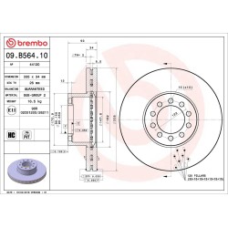 BREMBO Piduriketas 09.B564.10