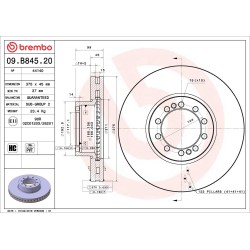 BREMBO Piduriketas 09.B845.20