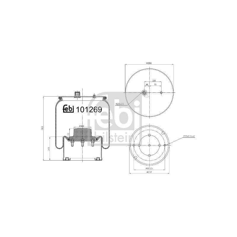 FEBI BILSTEIN Lõõts,õhkvedrustus 101269