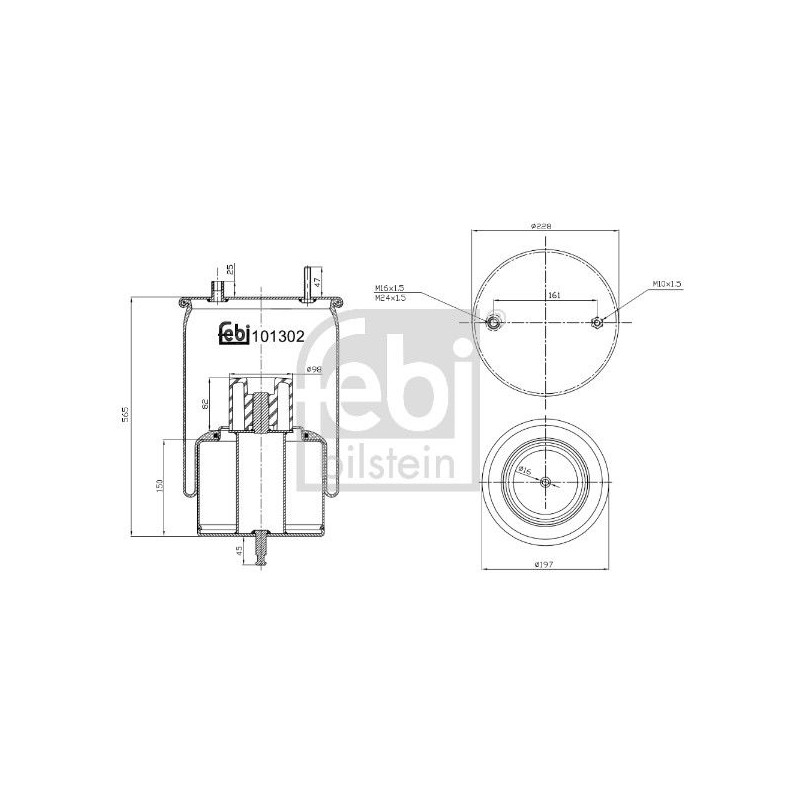 FEBI BILSTEIN Lõõts,õhkvedrustus 101302