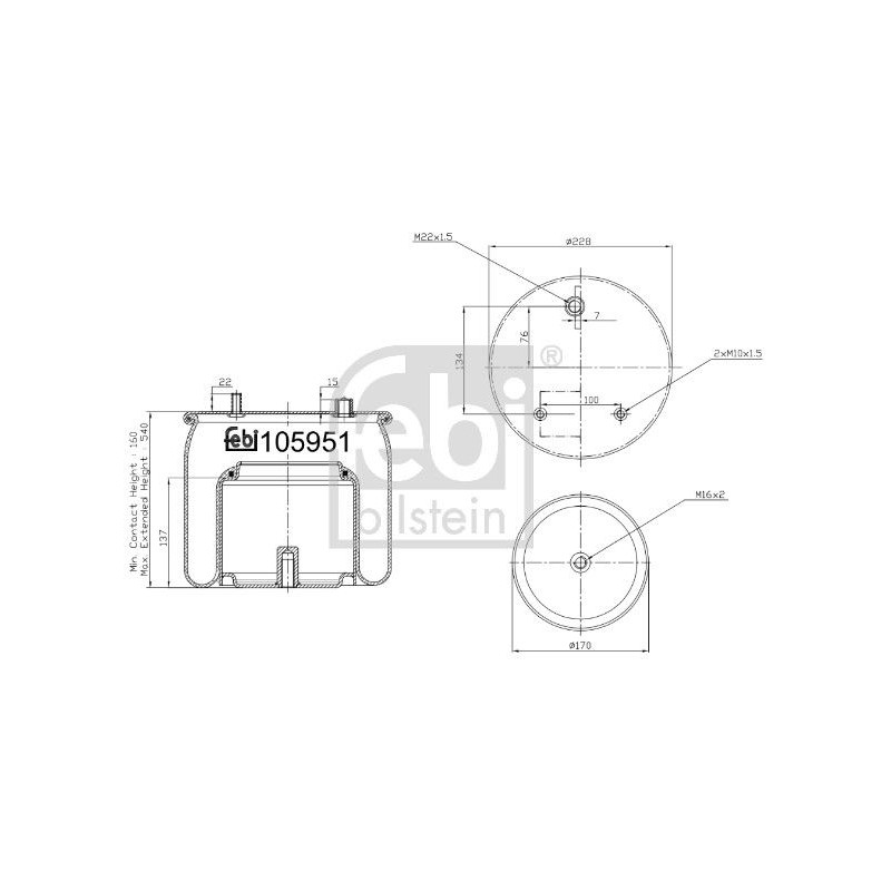 FEBI BILSTEIN Lõõts,õhkvedrustus 105951