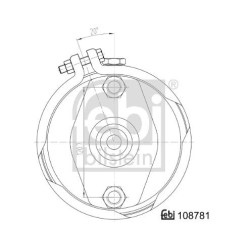 FEBI BILSTEIN Membraanpidurisilinder 108781