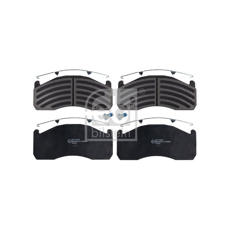 FEBI BILSTEIN Piduriklotsi komplekt,ketaspidur 116233