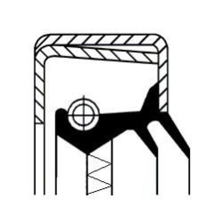 CORTECO Võlli rõngastihend, Rattakese 12015758B