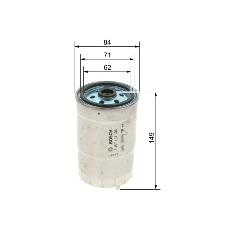 BOSCH Kütusefilter 1 457 434 106