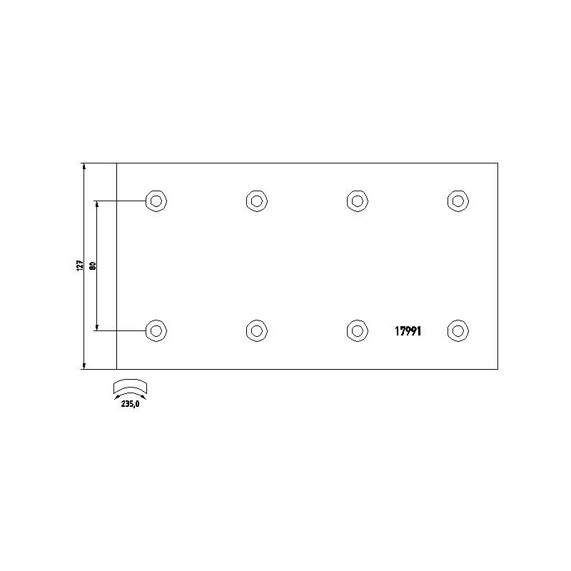 TEXTAR Piduriklotsi komplekt,trummelpidur 1799101