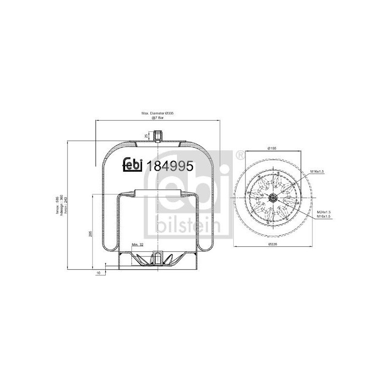 FEBI BILSTEIN Lõõts,õhkvedrustus 184995