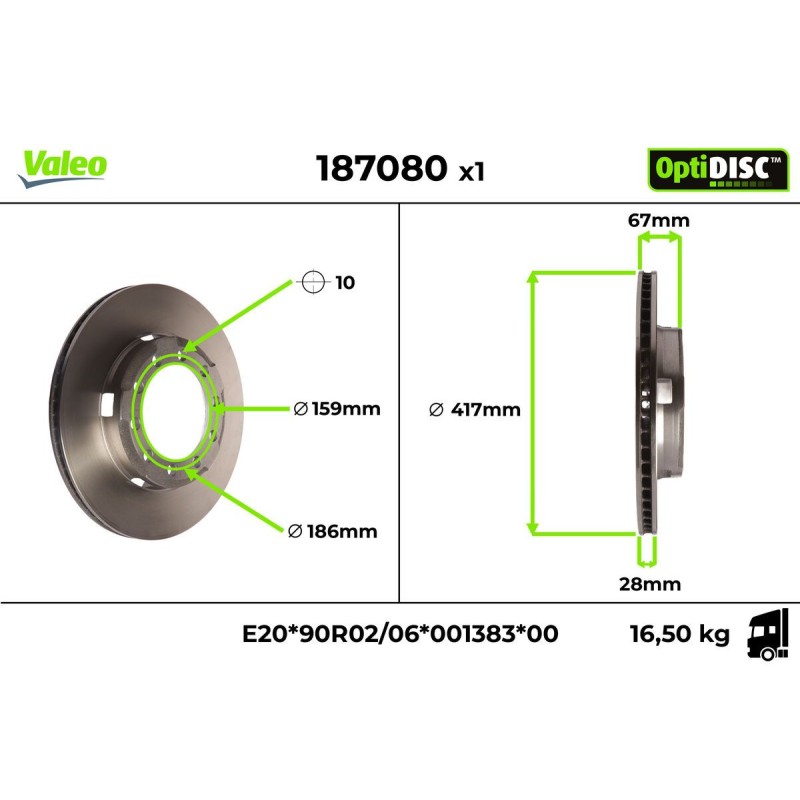 VALEO Piduriketas 187080