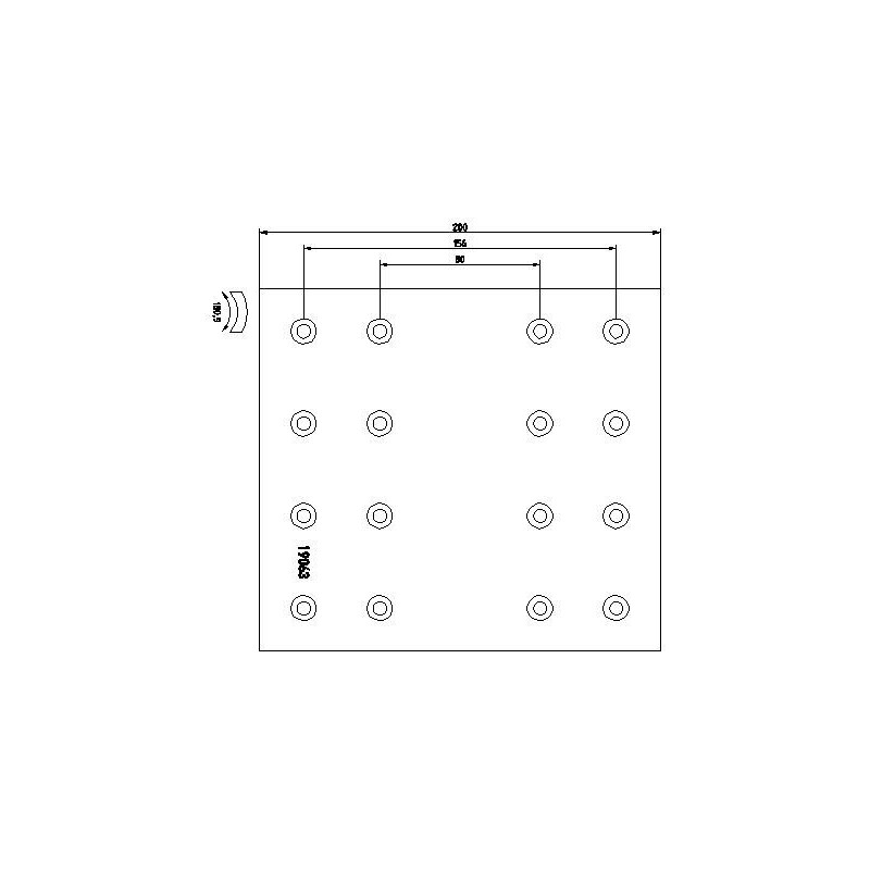 TEXTAR Piduriklotsi komplekt,trummelpidur 1906303