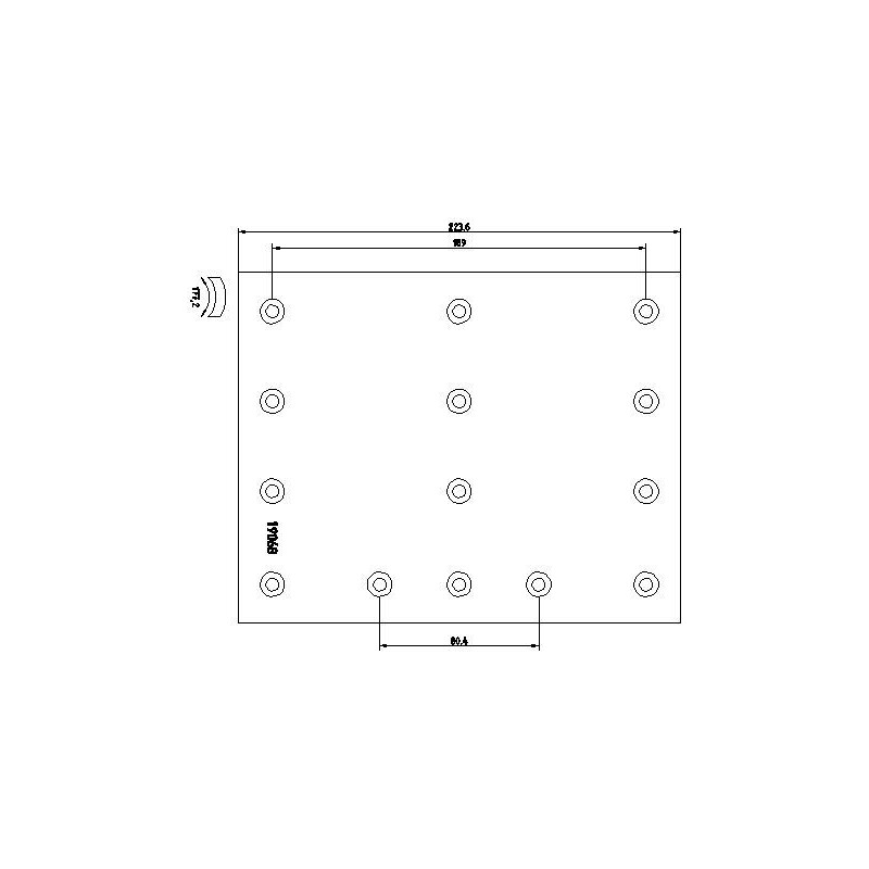 TEXTAR Piduriklotsi komplekt,trummelpidur 1906805