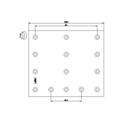 TEXTAR Piduriklotsi komplekt,trummelpidur 1907102