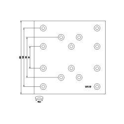TEXTAR Piduriklotsi komplekt,trummelpidur 1911602