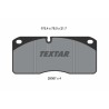 TEXTAR Piduriklotsi komplekt,ketaspidur 2906705