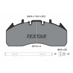 TEXTAR Piduriklotsi komplekt,ketaspidur 2917402
