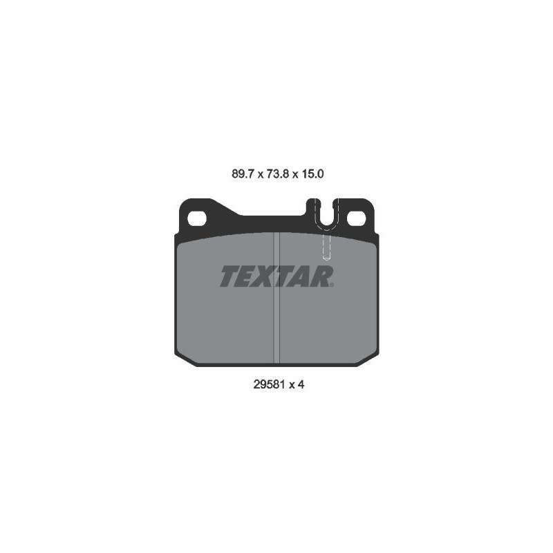 TEXTAR Piduriklotsi komplekt,ketaspidur 2958104