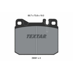 TEXTAR Piduriklotsi komplekt,ketaspidur 2958105