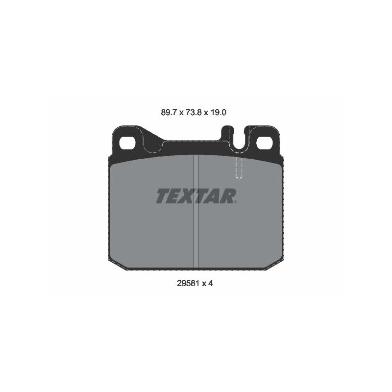 TEXTAR Piduriklotsi komplekt,ketaspidur 2958105