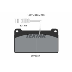 TEXTAR Piduriklotsi komplekt,ketaspidur 2976502