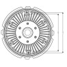 NRF Sidur, radiaatoriventilaator 49791