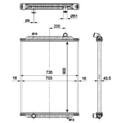 NRF Radiaator,mootorijahutus 509700