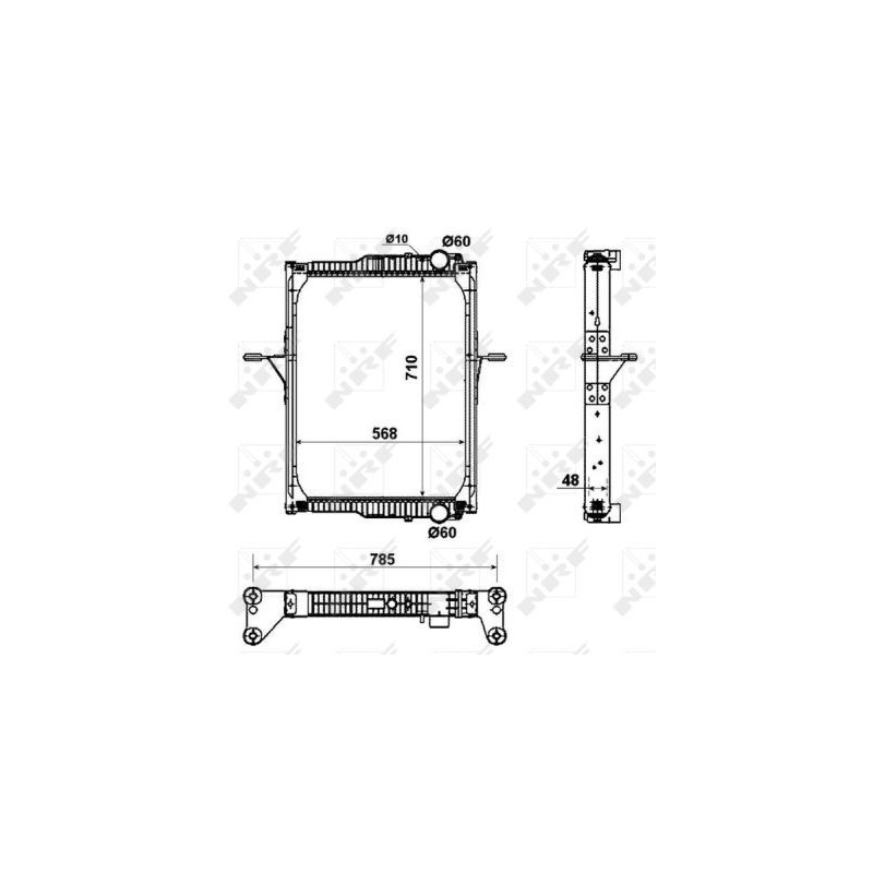NRF Radiaator,mootorijahutus 53432