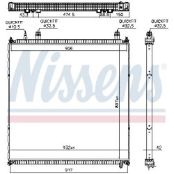 NISSENS Radiaator,mootorijahutus 606764
