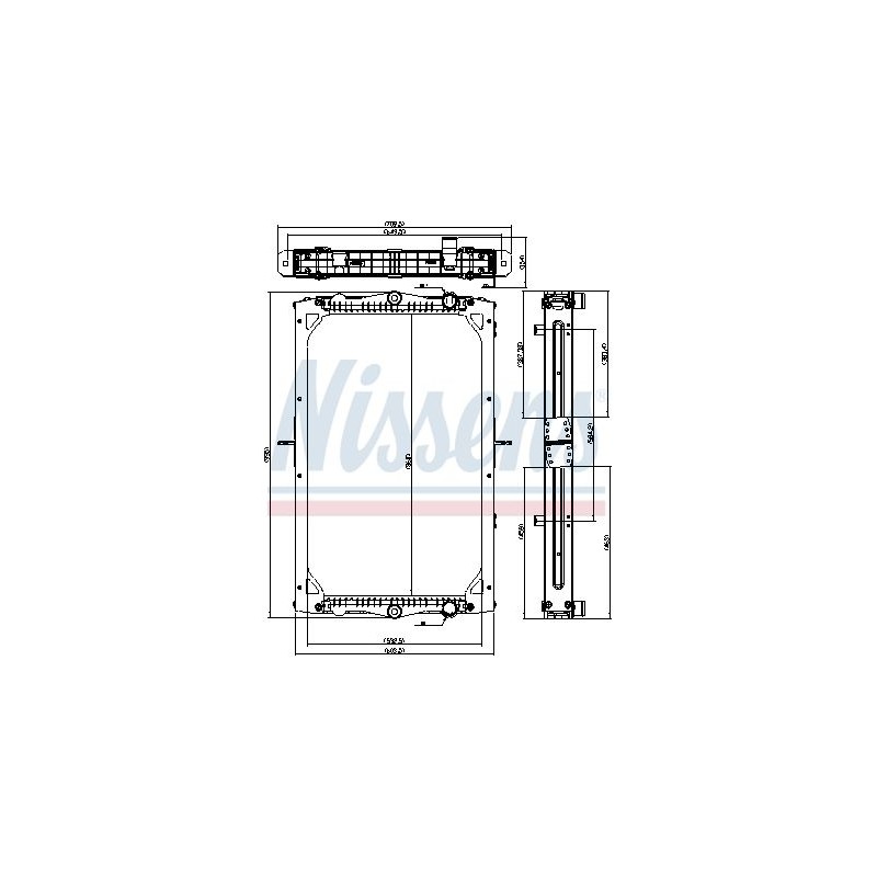 NISSENS Radiaator,mootorijahutus 606777