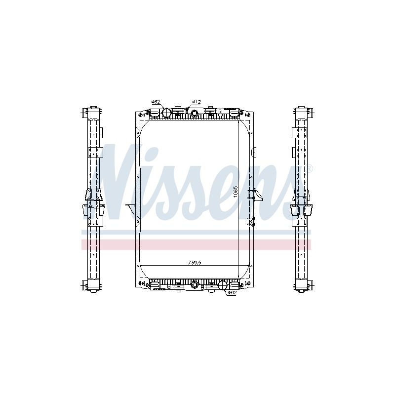 NISSENS Radiaator,mootorijahutus 61417A