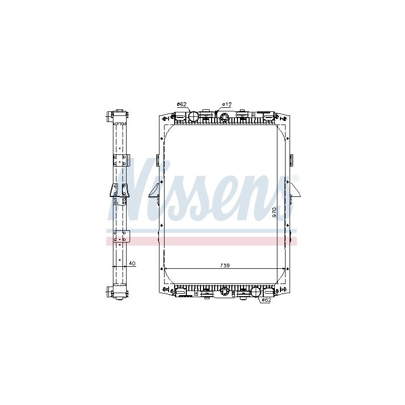 NISSENS Radiaator,mootorijahutus 61419A