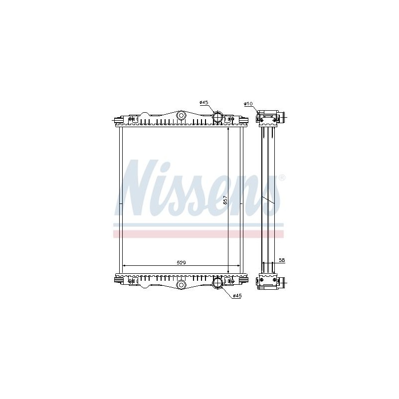 NISSENS Radiaator,mootorijahutus 614430