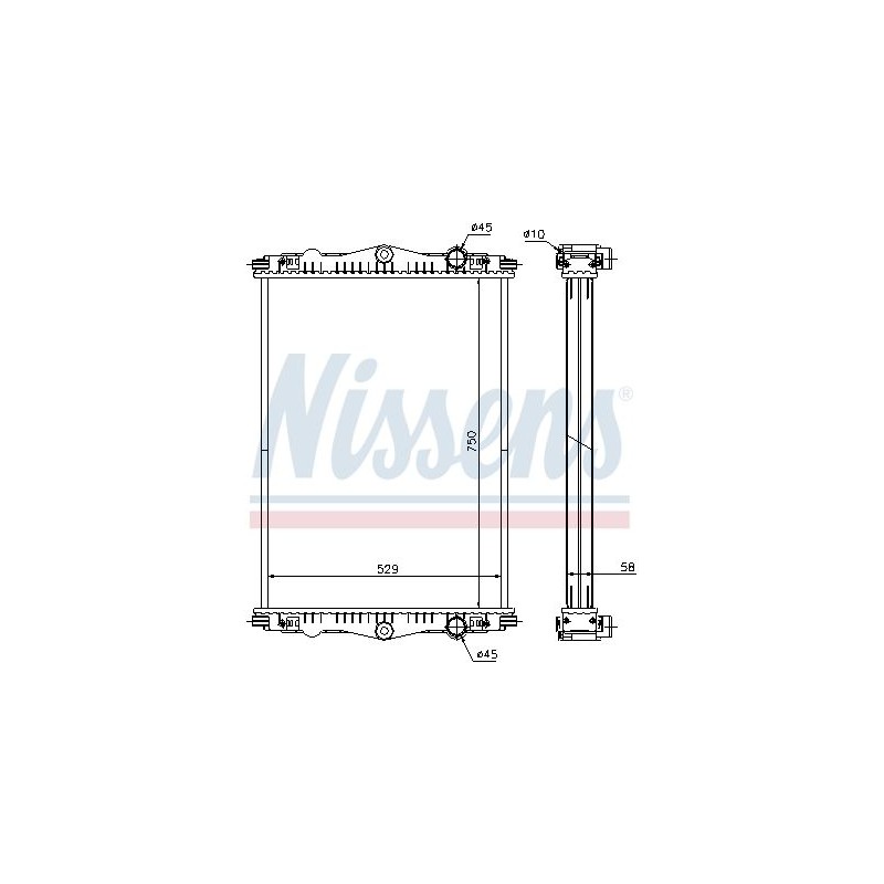 NISSENS Radiaator,mootorijahutus 614440
